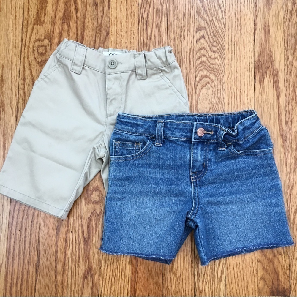 Cherokee toddler girls Kahiki denim blue shorts